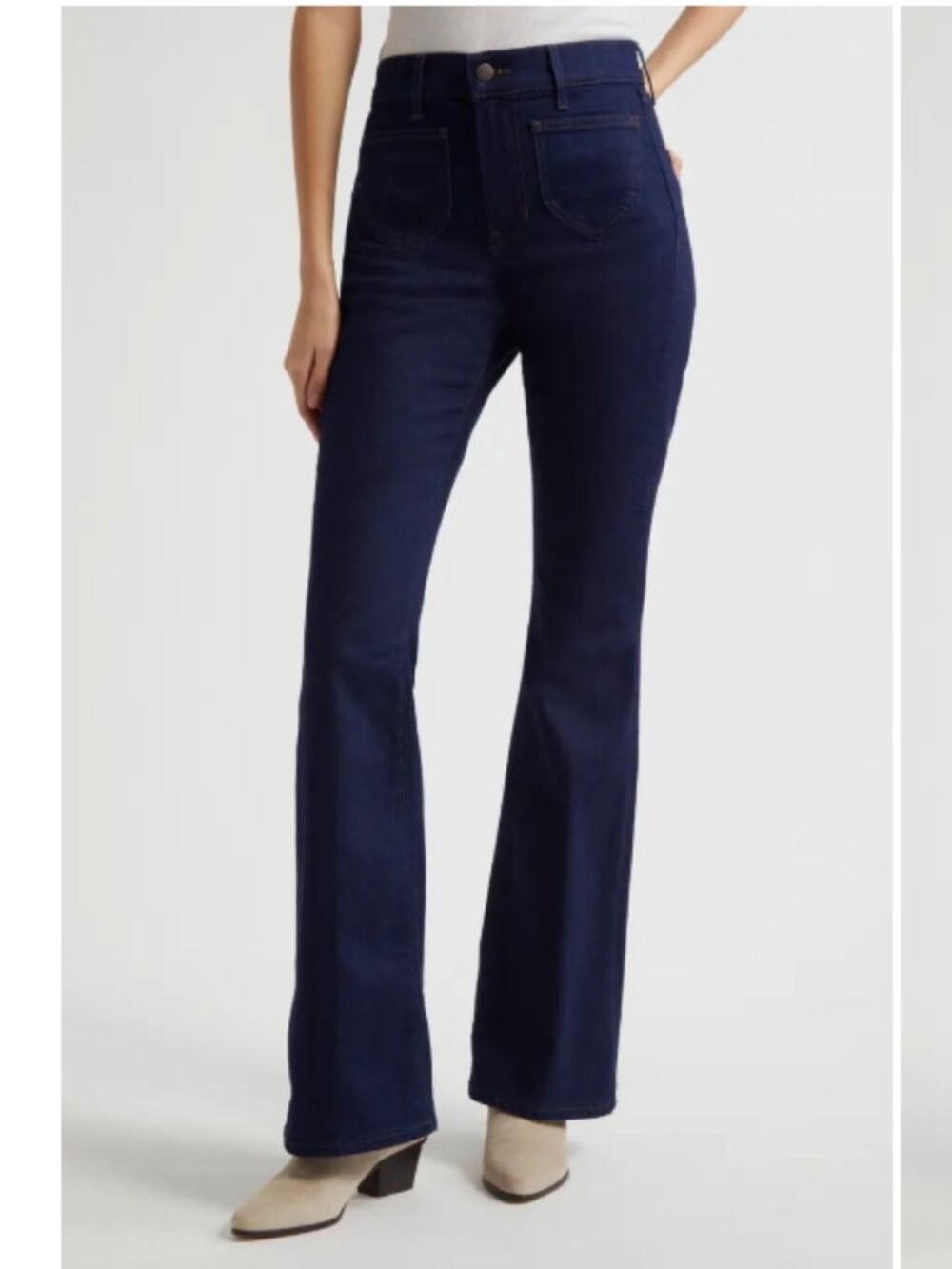Veronica Beard Jeans Beverly Skinny Flare Jeans in Rodeo Clean Size 24